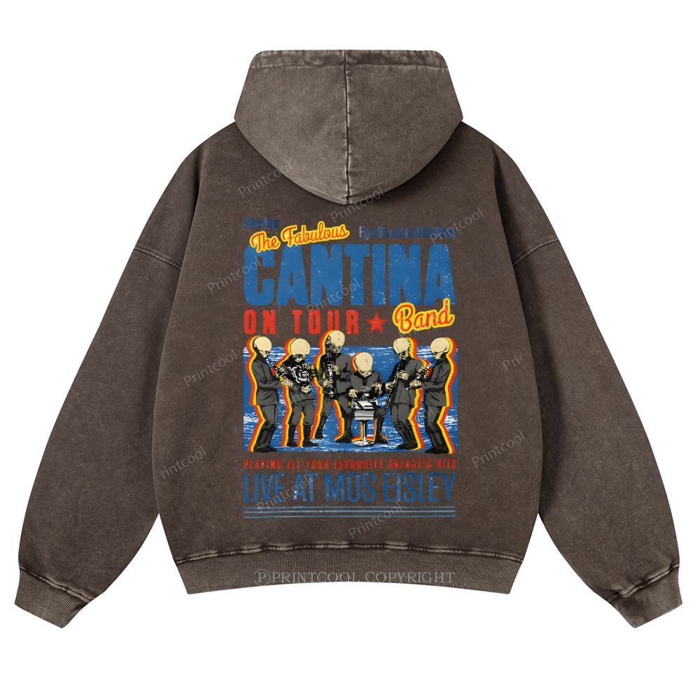 Fabulously Cantina Band: Star Wars Tour Design Casual Washed Hoodie
