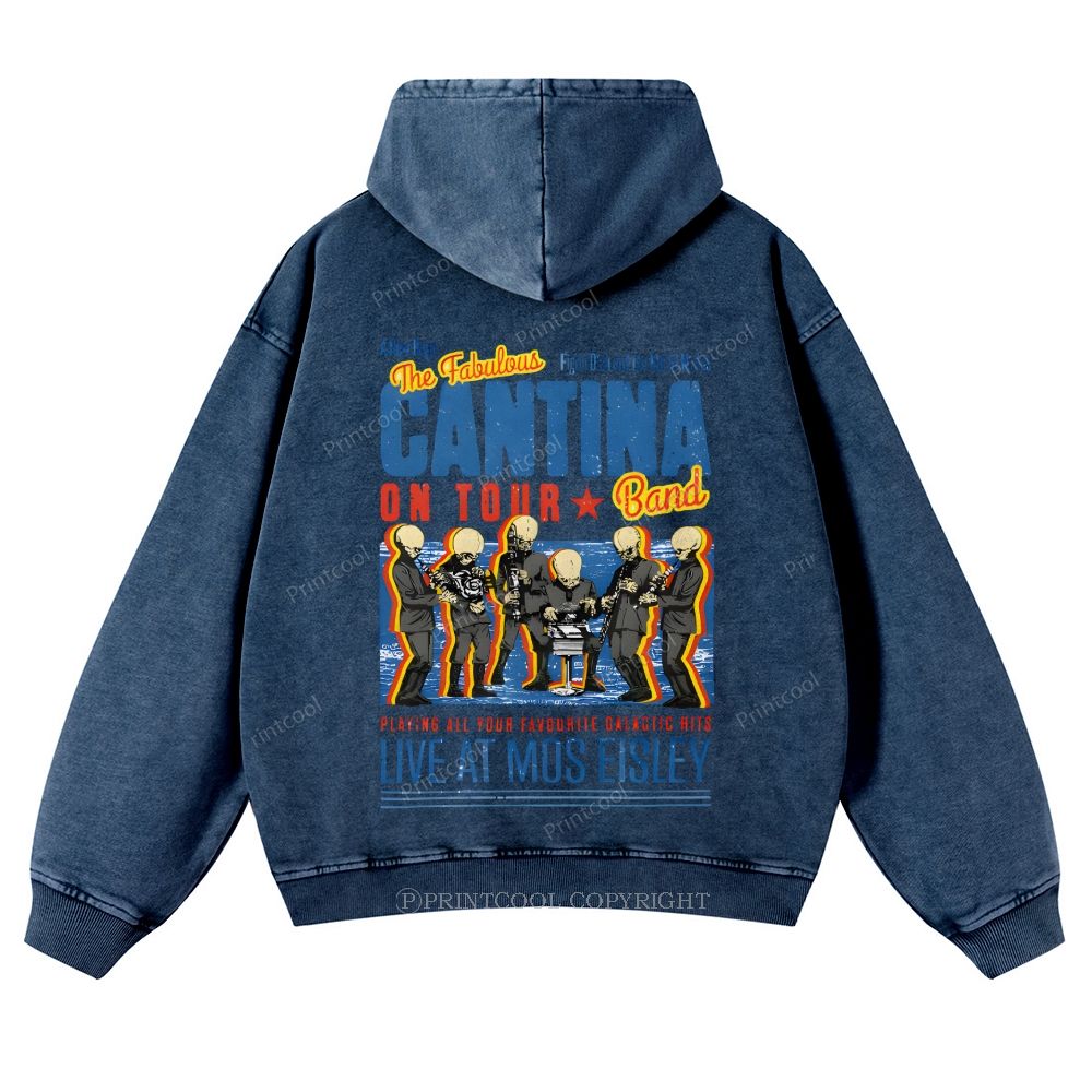 Fabulously Cantina Band: Star Wars Tour Design Casual Washed Hoodie
