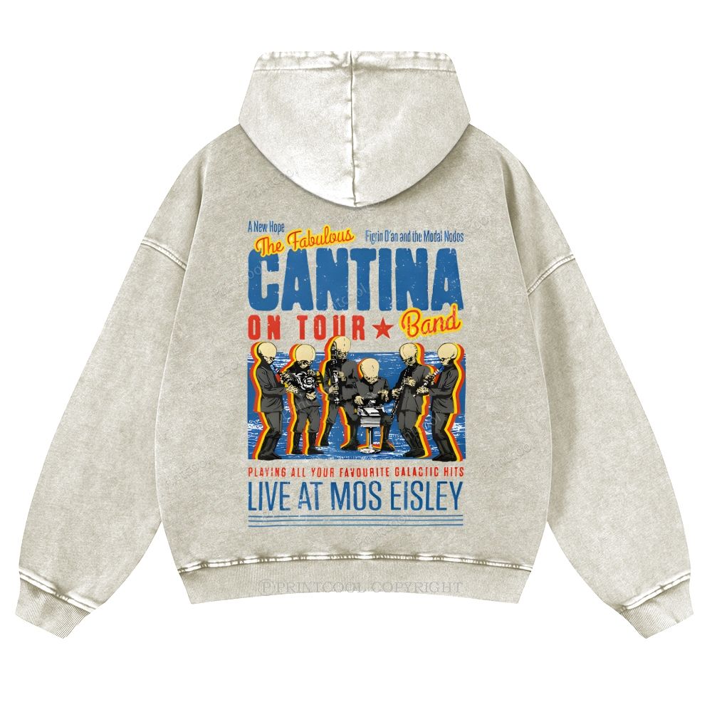 Fabulously Cantina Band: Star Wars Tour Design Casual Washed Hoodie