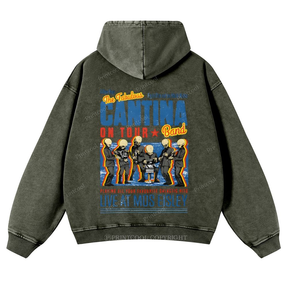 Fabulously Cantina Band: Star Wars Tour Design Casual Washed Hoodie