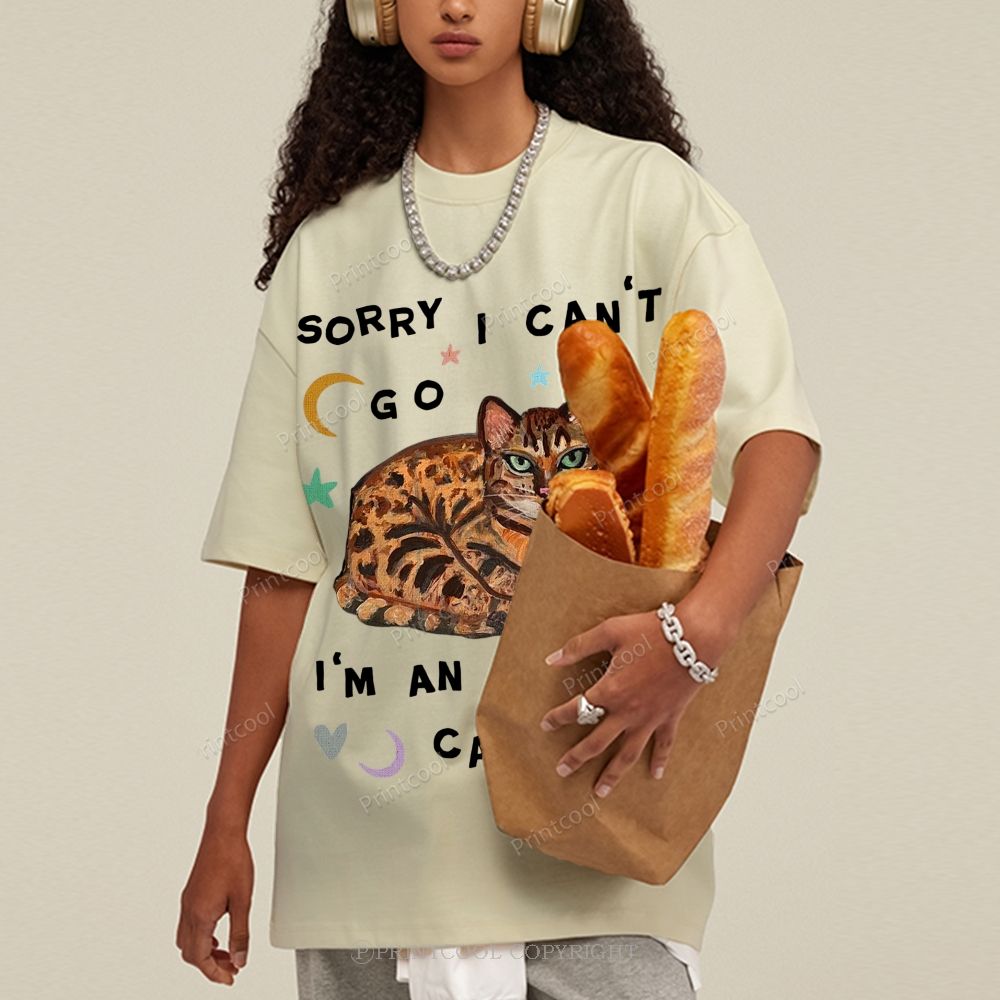 I'm A Inside Cat Unisex Vintage Washed Tee