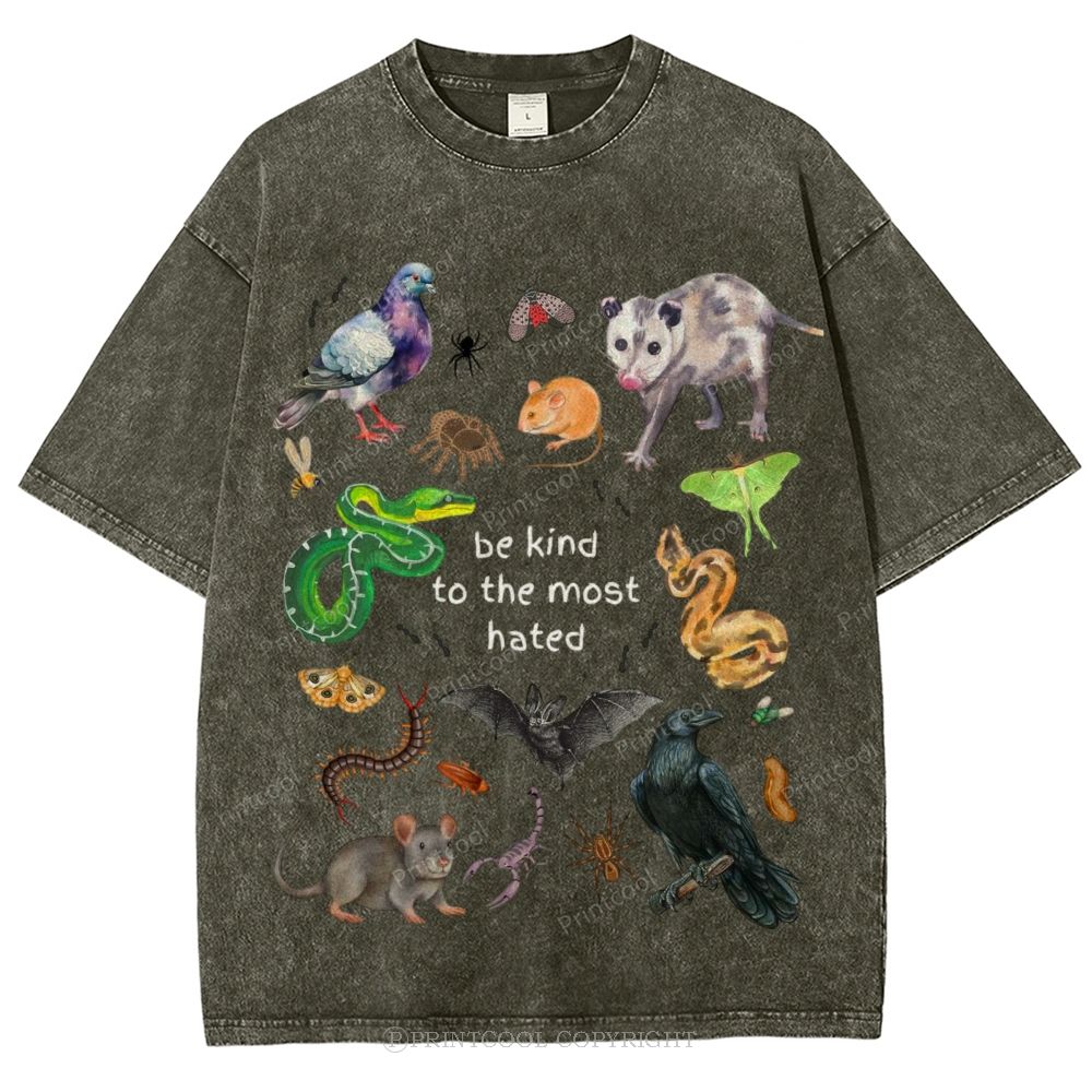 The Most Hated Animals Unisex Vintage Washed Tee