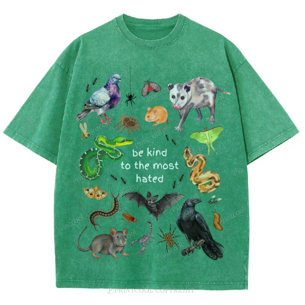 The Most Hated Animals Unisex Vintage Washed Tee
