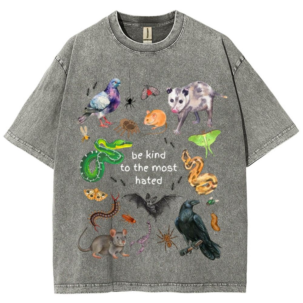The Most Hated Animals Unisex Vintage Washed Tee