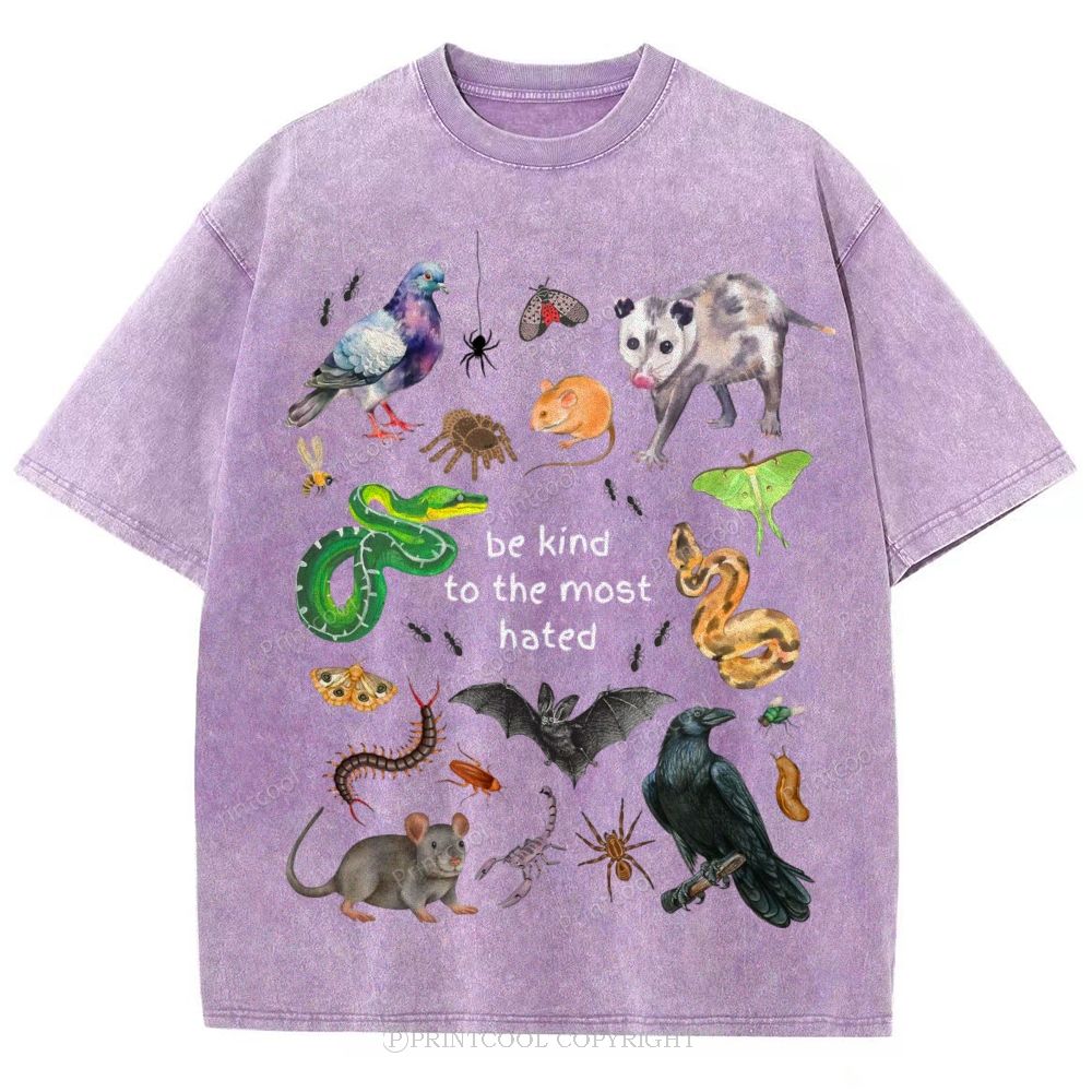 The Most Hated Animals Unisex Vintage Washed Tee