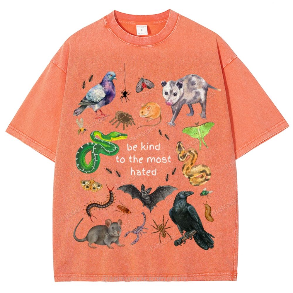 The Most Hated Animals Unisex Vintage Washed Tee