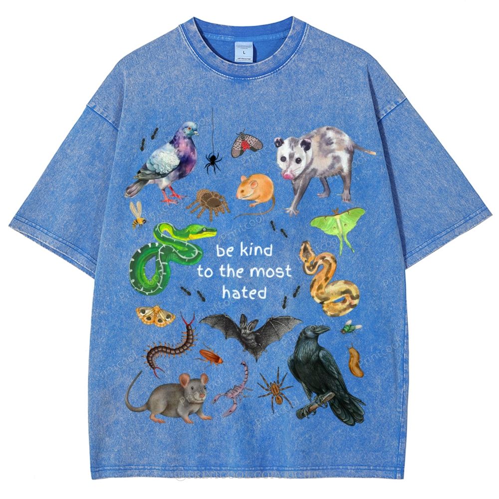 The Most Hated Animals Unisex Vintage Washed Tee