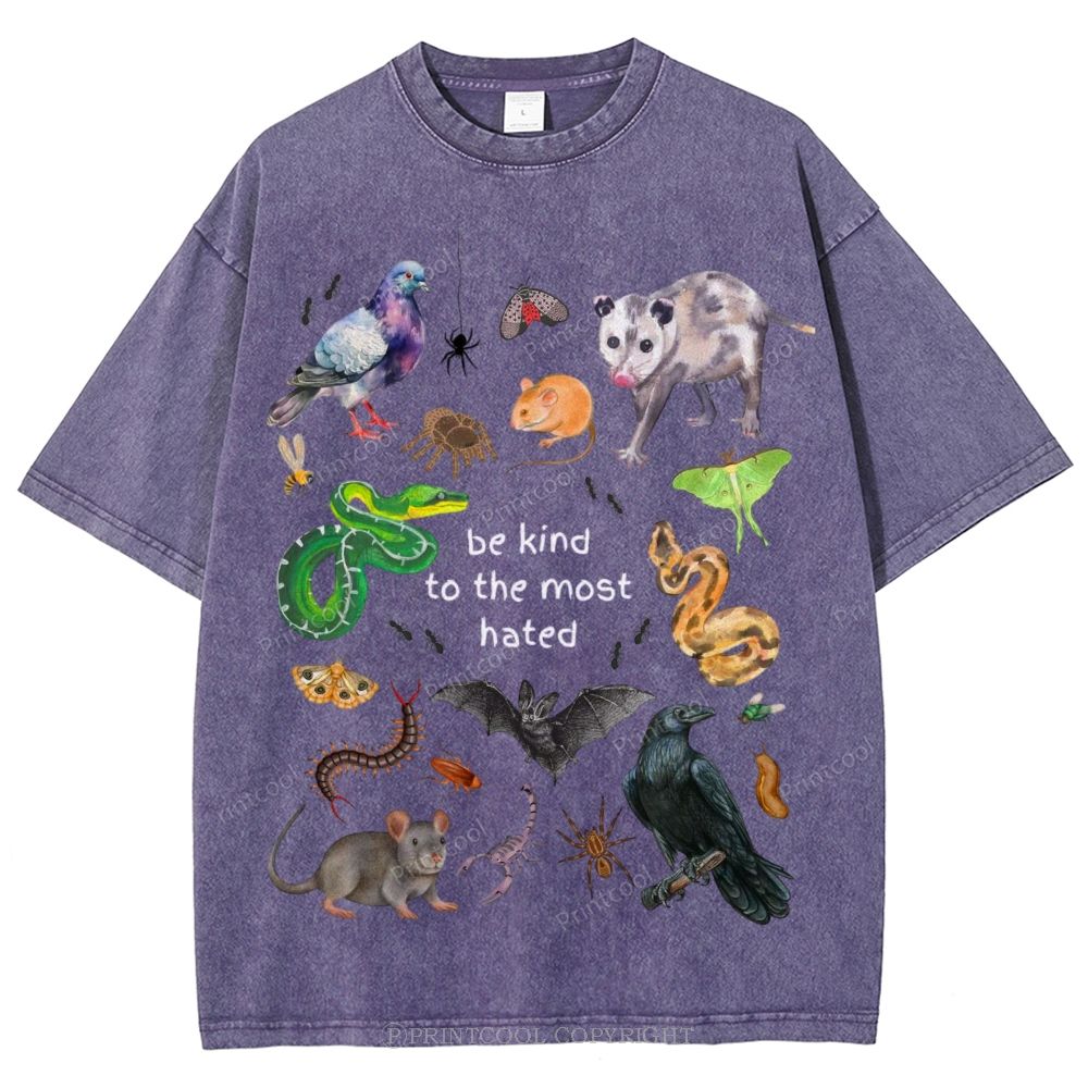 The Most Hated Animals Unisex Vintage Washed Tee