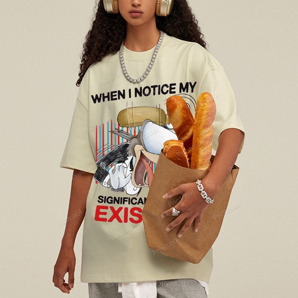 Cartoon Love Humor Meme Unisex Vintage Washed Tee