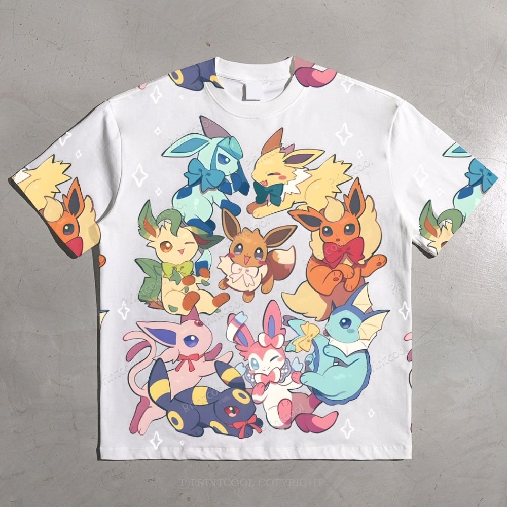 Eevee All-over print pure cotton t-shirt