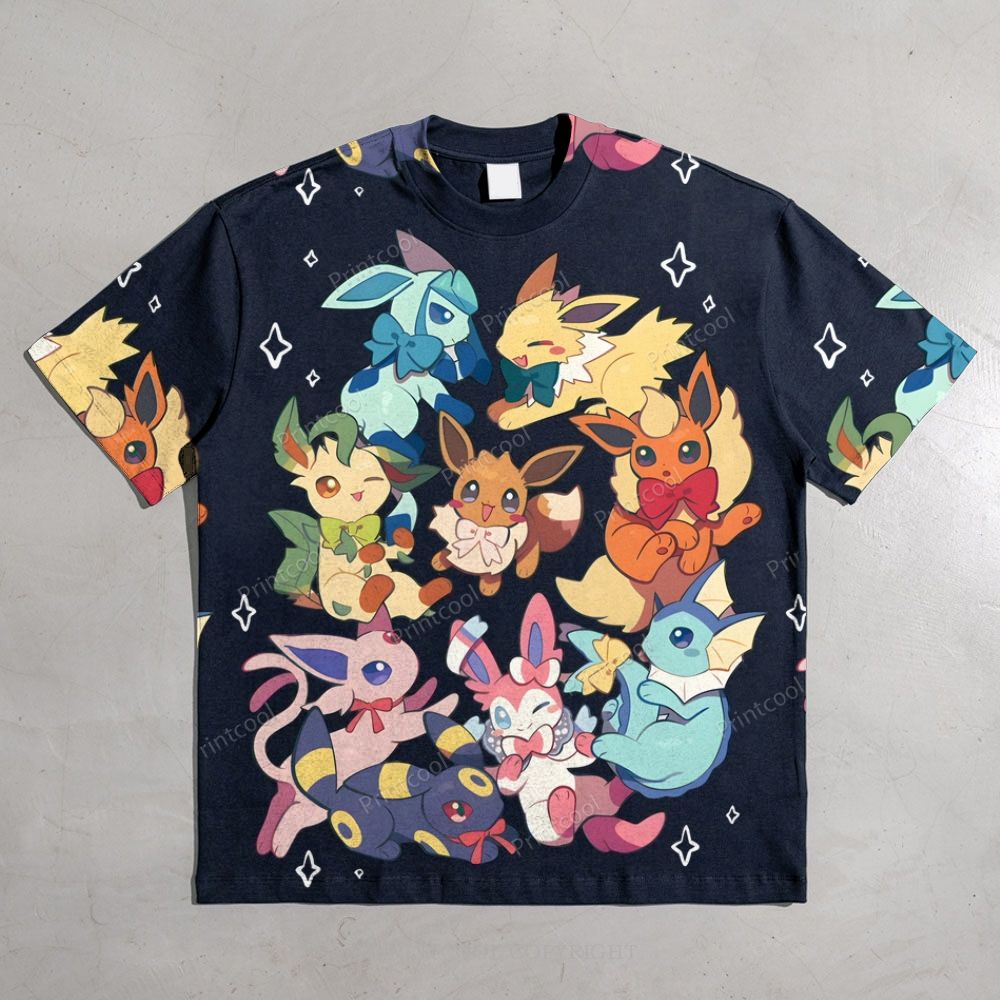 Eevee All-over print pure cotton t-shirt