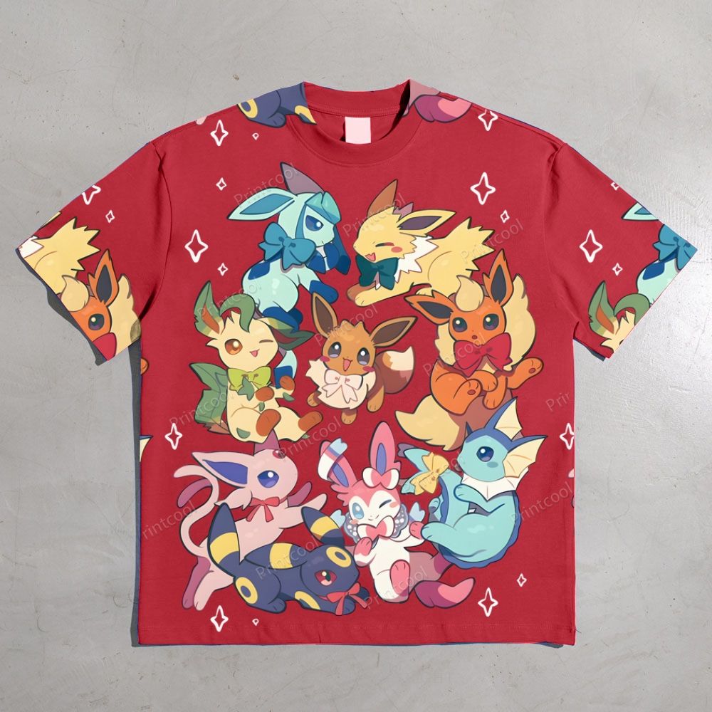 Eevee All-over print pure cotton t-shirt
