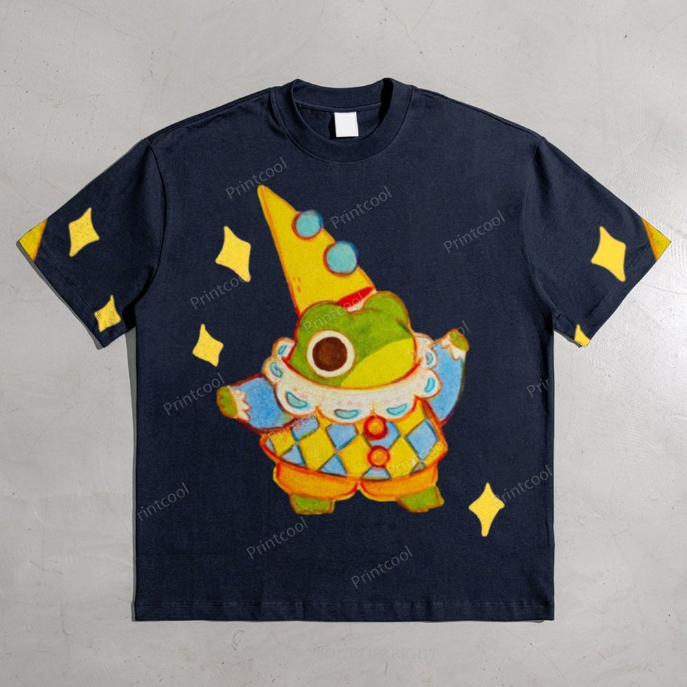 Star Frog All-over print pure cotton t-shirt