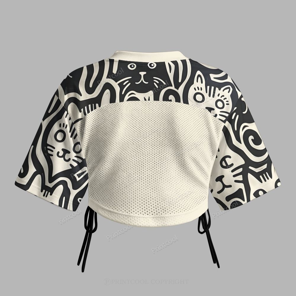 Rebel Kitty Mesh Short-Sleeve Bandeau Set