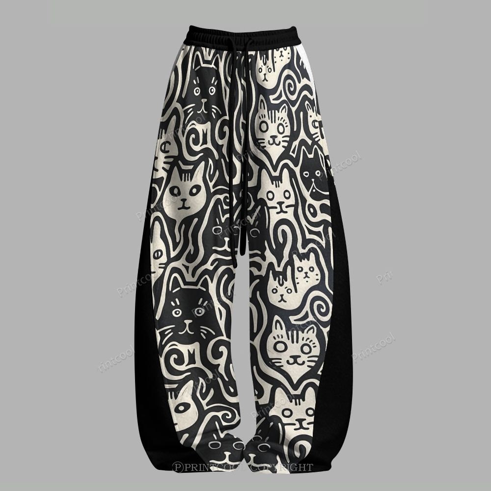 Rebel Kitty Tube Top & Elasticated Trousers Two-Piece Set