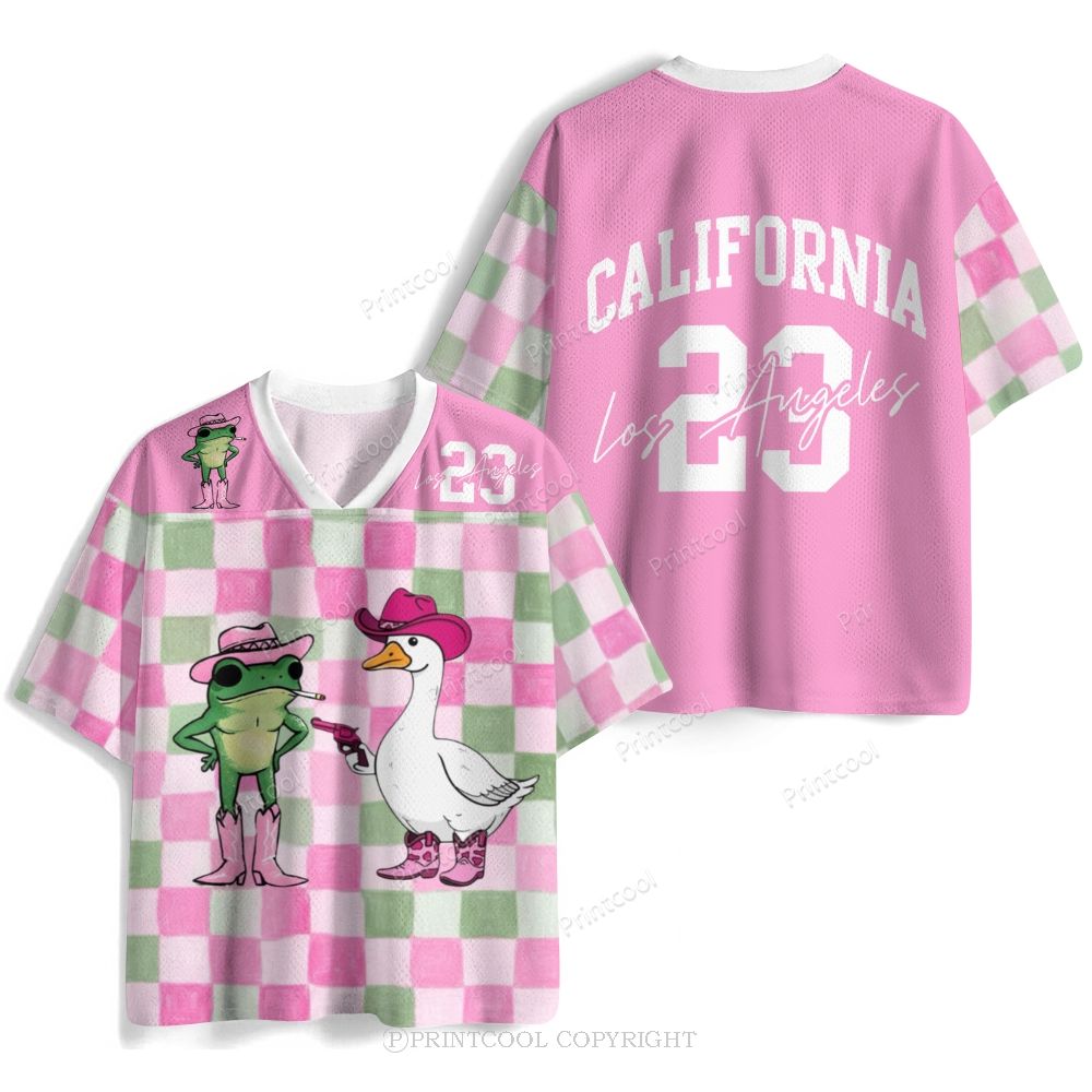 Funny Cowboy Frog And Duck Jersey Shirts