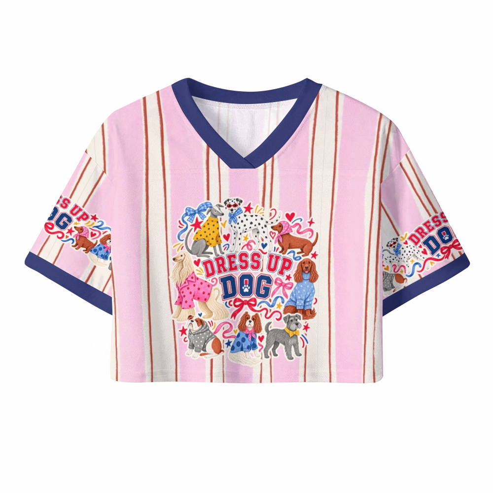 Dress up dogs Crop Sport Jersey Shirts 