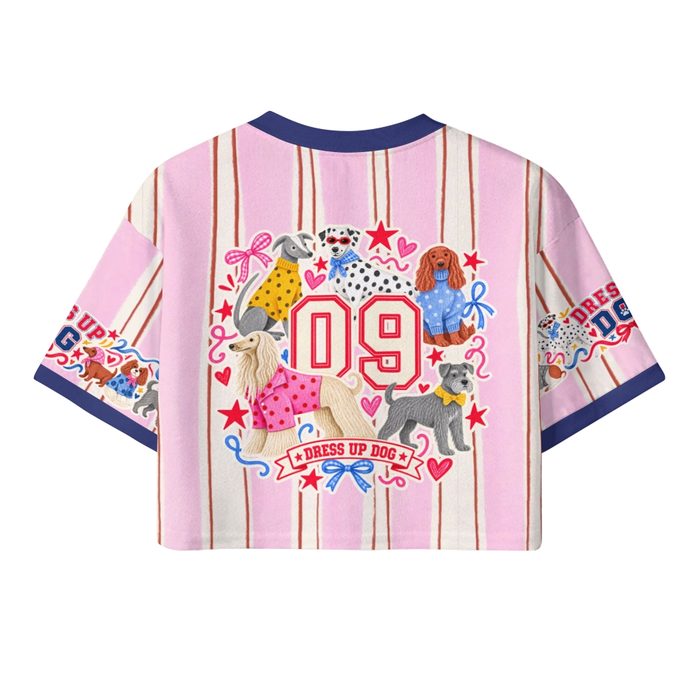 Dress up dogs Crop Sport Jersey Shirts 