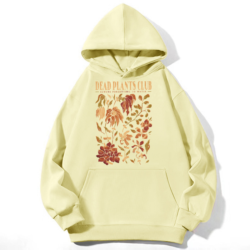 Dead Plants Club Unisex Casual Hoodie Sweatshirt-Print-cool