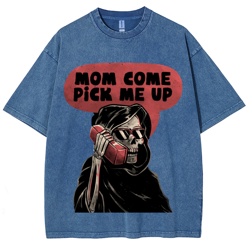 Pick Me Up Unisex Vintage Wash Denim T-Shirts