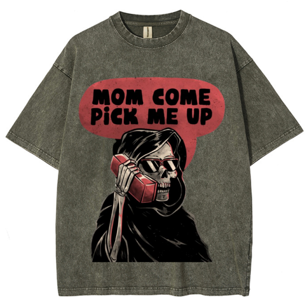 Pick Me Up Unisex Vintage Wash Denim T-Shirts