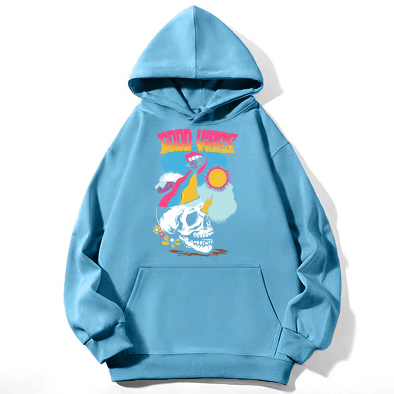 Good Vibes Unisex Casual Hoodie Sweatshirt