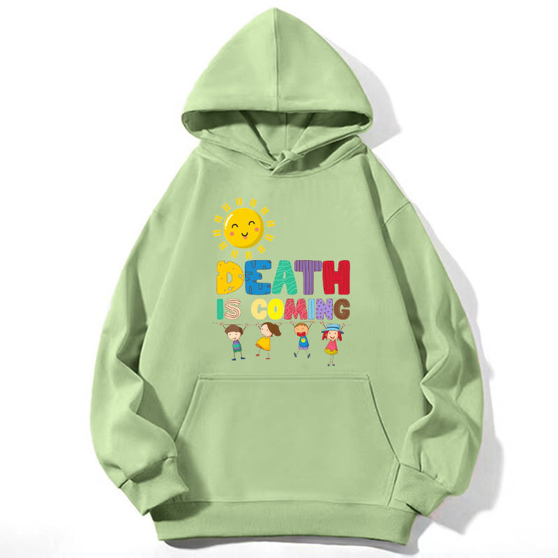 Death Is Coming Unisex Casual Hoodie Sweatshirt-Print-cool