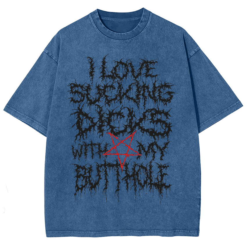 I Love Dicks Vintage Snowflake Washed T-Shirt
