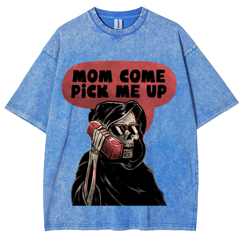 Pick Me Up Unisex Vintage Wash Denim T-Shirts