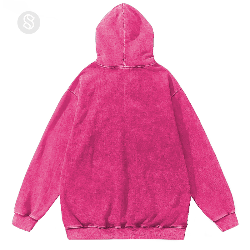 Slasher Unisex Printed Casual Washed Hoodie Sweatshirt-Print-cool