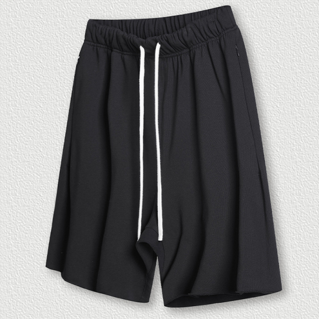 Vintage Unisex Casual Washed Plain Shorts 