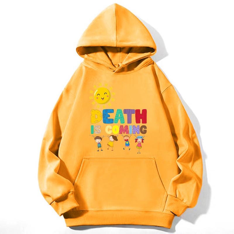 Death Is Coming Unisex Casual Hoodie Sweatshirt-Print-cool