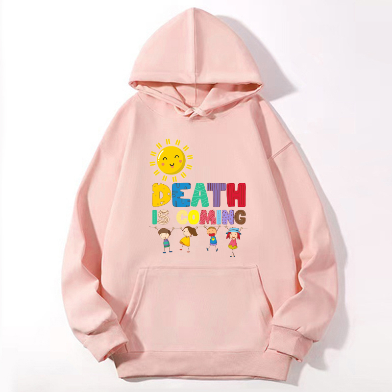 Death Is Coming Unisex Casual Hoodie Sweatshirt-Print-cool