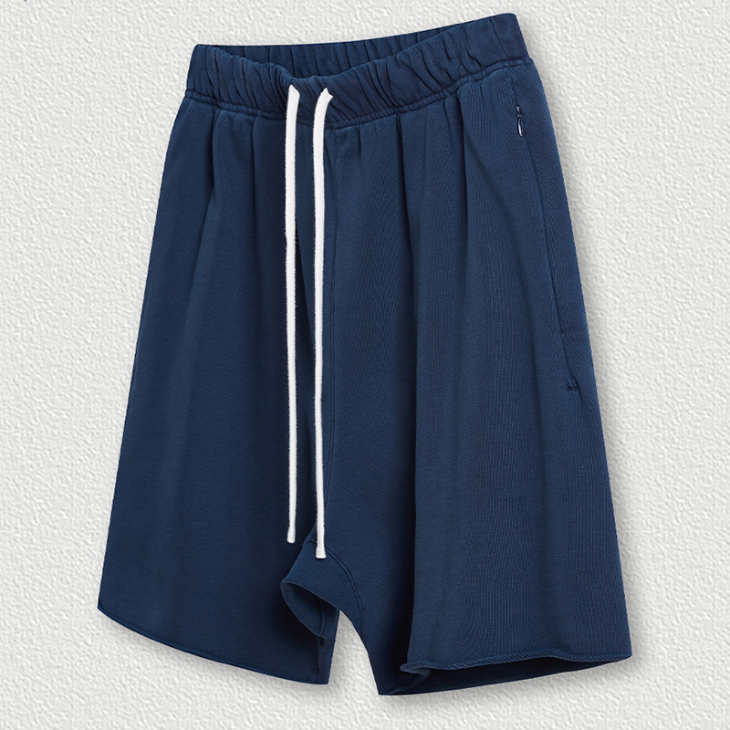 Vintage Unisex Casual Washed Plain Shorts 