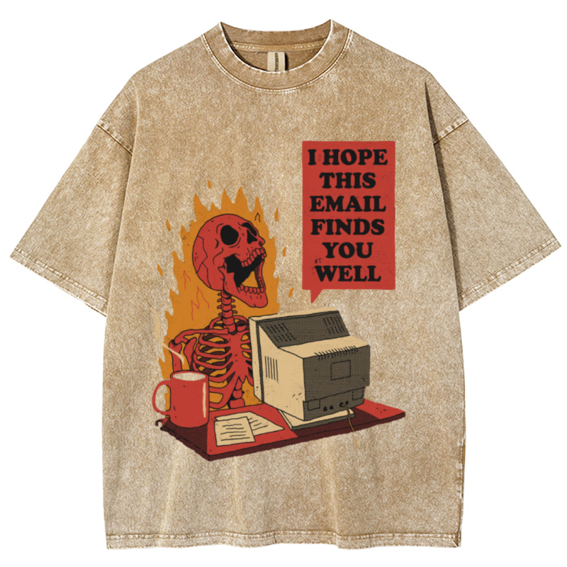 You Got Mail Unisex Vintage Wash Denim T-Shirts [💥Buy 4 get 5th 50%OFF]