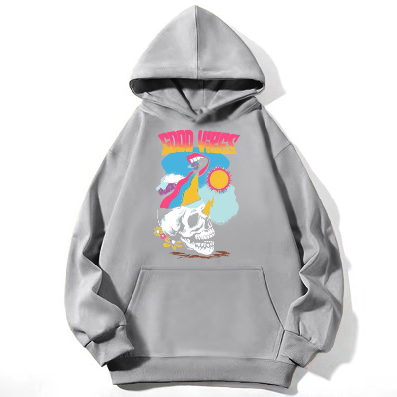 Good Vibes Unisex Casual Hoodie Sweatshirt