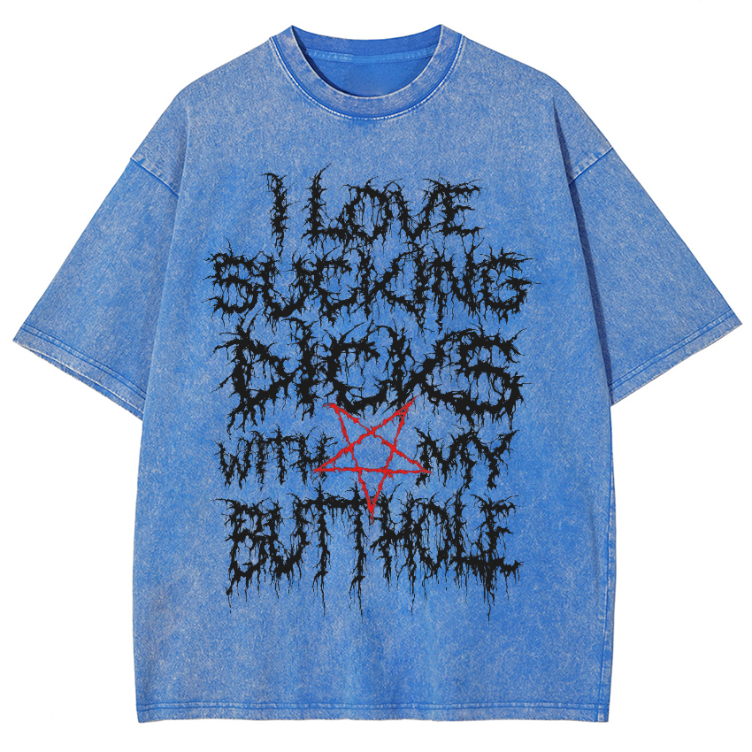 I Love Dicks Vintage Snowflake Washed T-Shirt