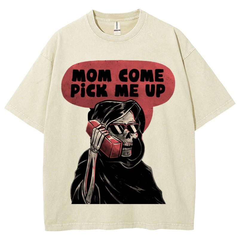Pick Me Up Unisex Vintage Wash Denim T-Shirts
