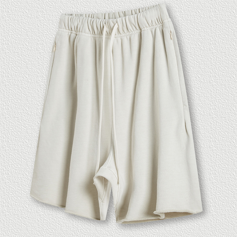 Vintage Unisex Casual Washed Plain Shorts