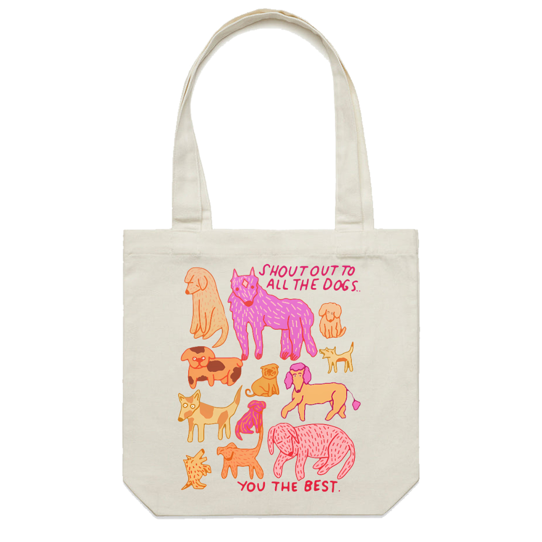 Shout Out To All The Dogs Casual Tote Bag