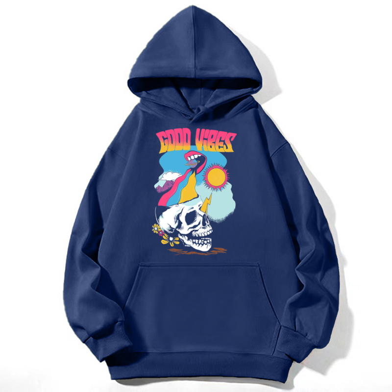 Good Vibes Unisex Casual Hoodie Sweatshirt