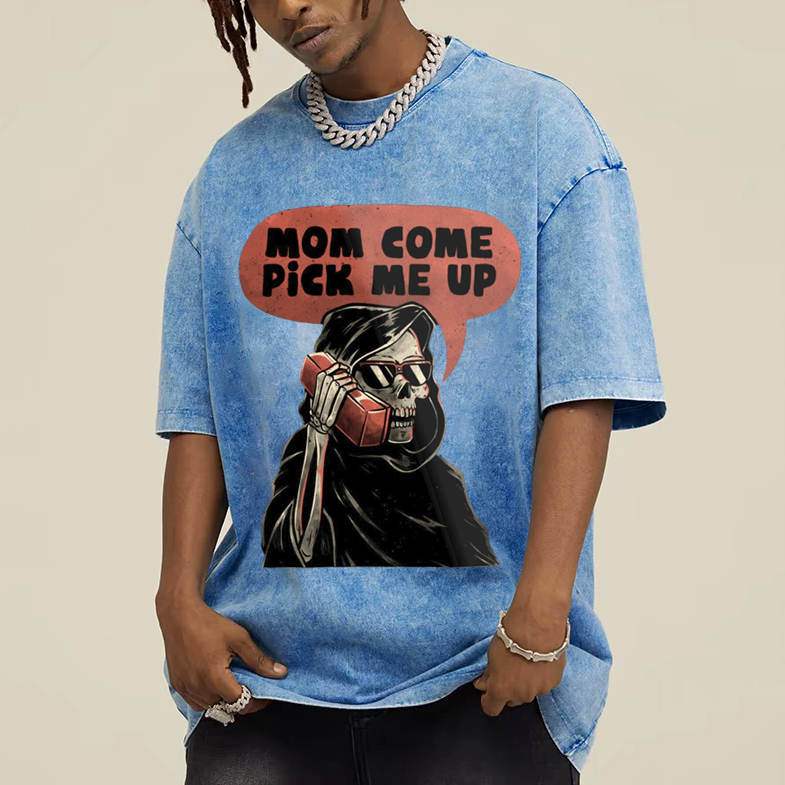 Pick Me Up Unisex Vintage Wash Denim T-Shirts