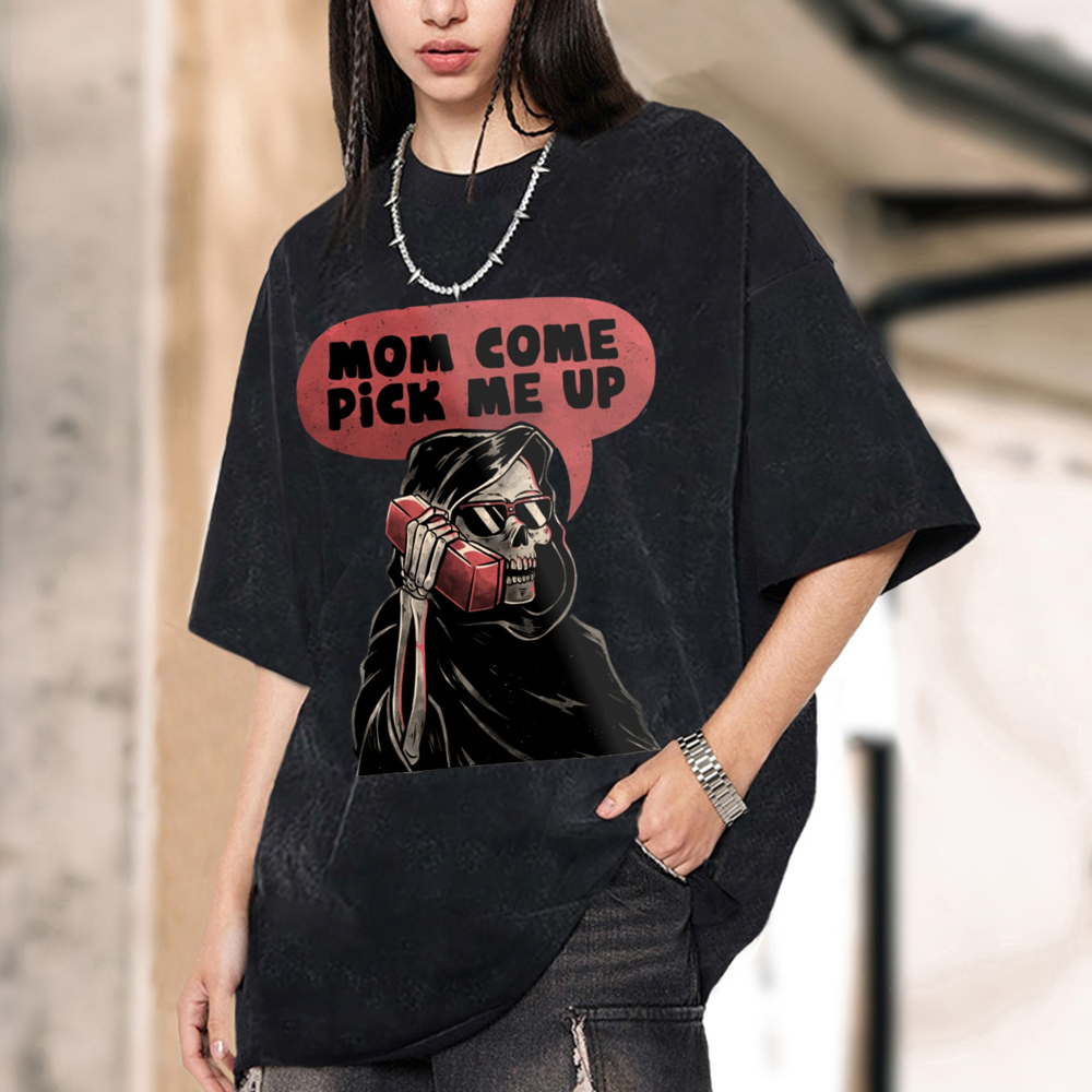 Pick Me Up Unisex Vintage Wash Denim T-Shirts