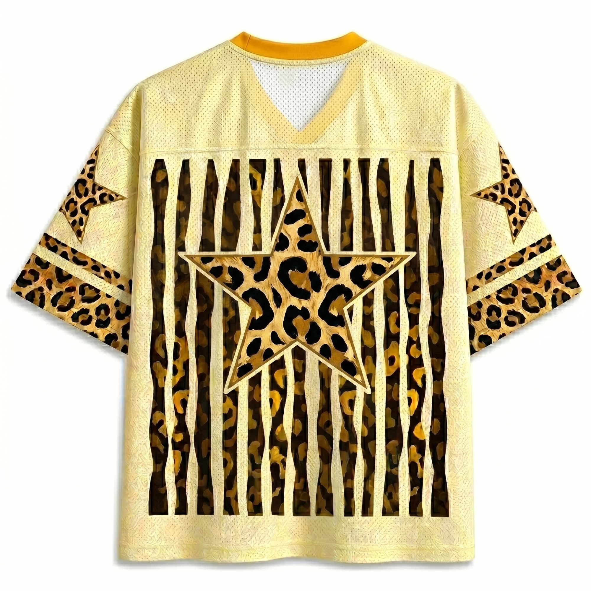 Chaotic Club Leopard Stars Bubblegum Summer Mesh Jersey