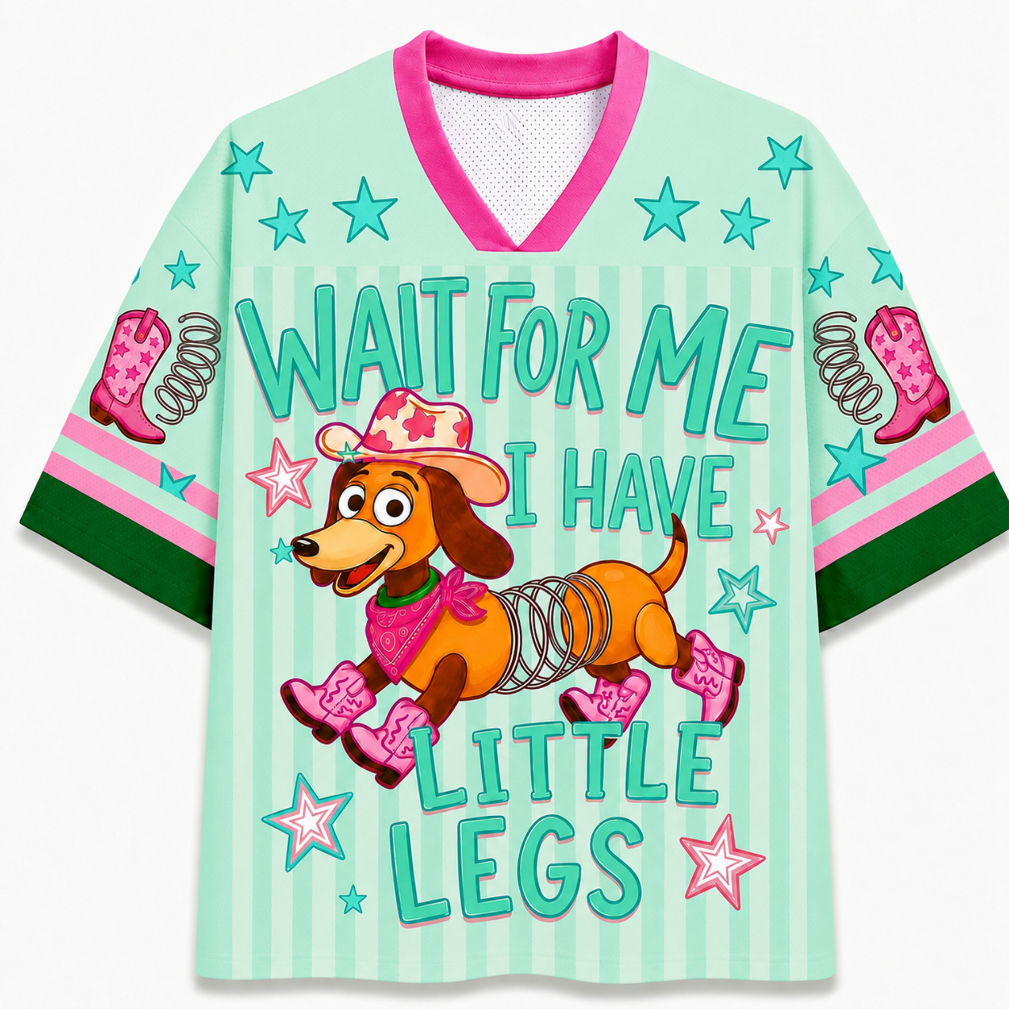Chaotic Club Dachshund Wait For Me Little Legs Mesh Jersey
