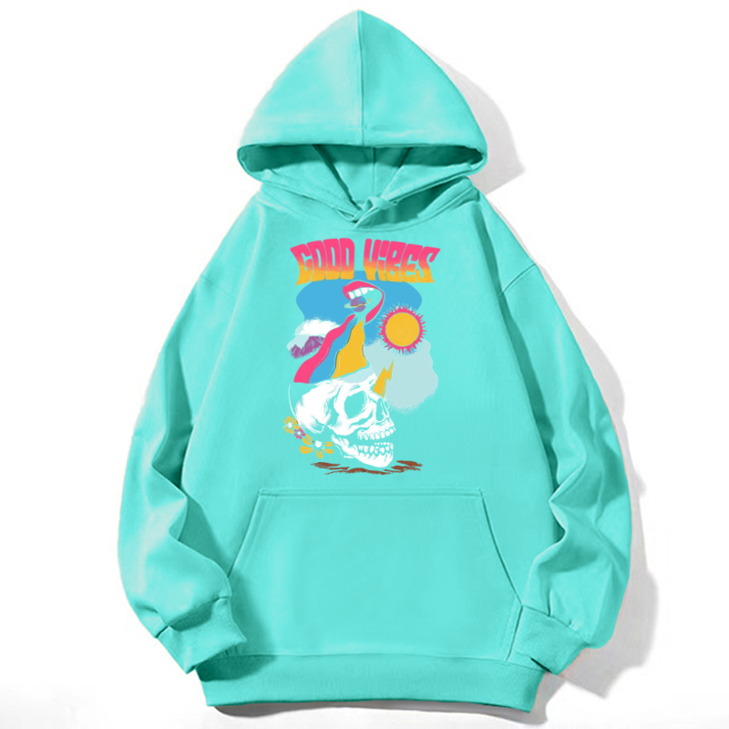 Good Vibes Unisex Casual Hoodie Sweatshirt