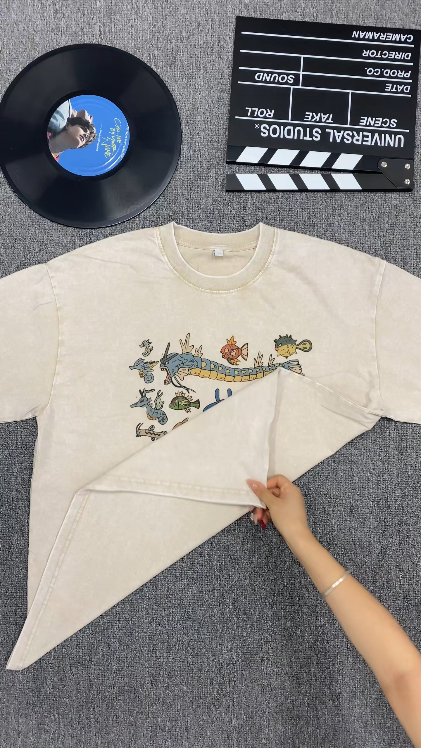 Kanto Aquatic Assortment Unisex Vintage Washed Tee