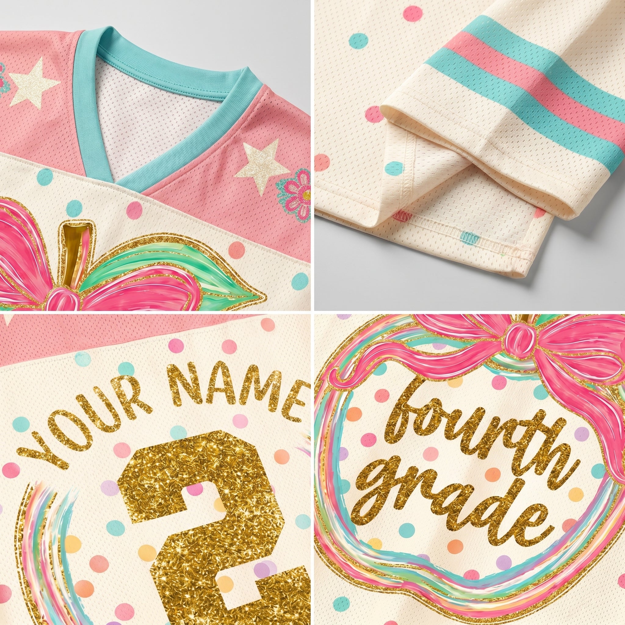 Chaotic Club Preppy Back to School Teacher Apple Mesh Jersey