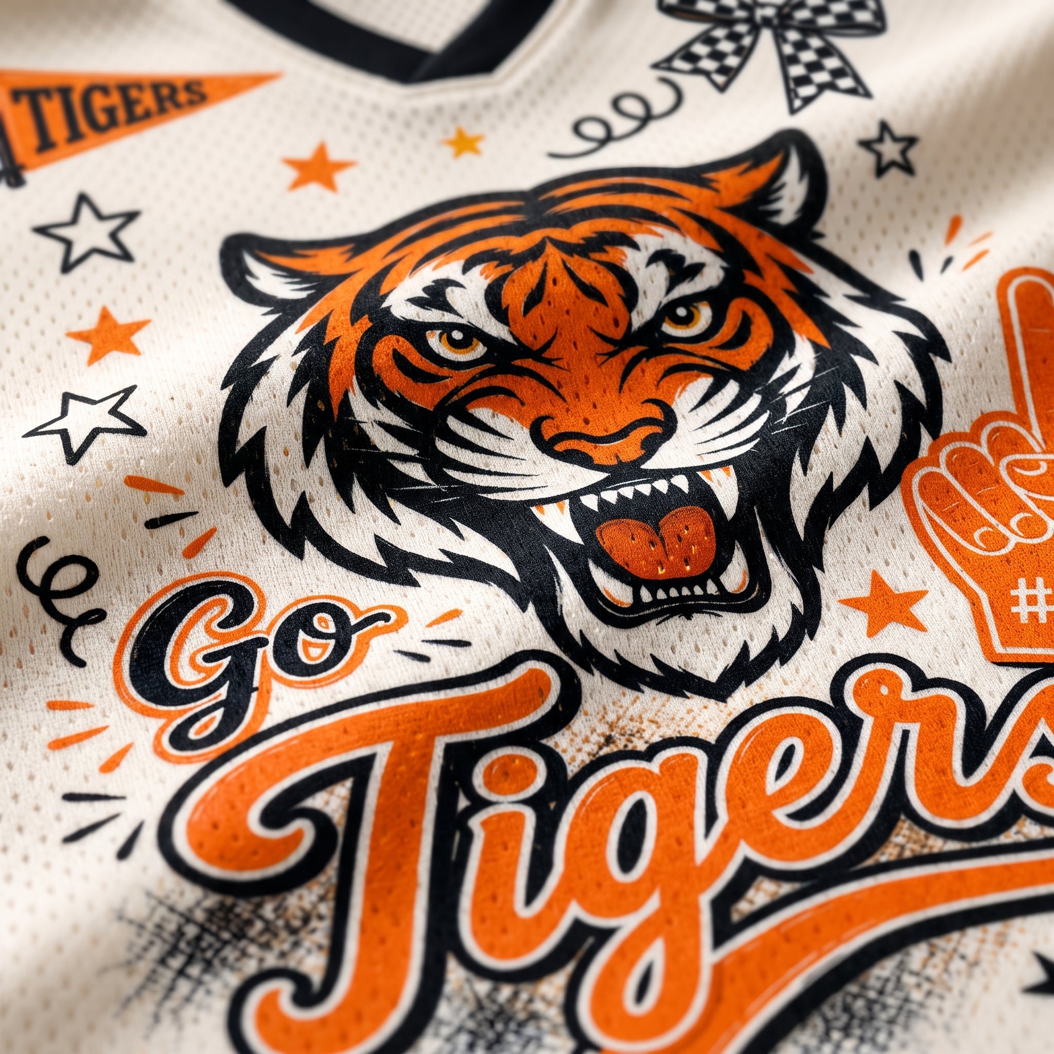 Chaotic Club Mascot Preppy Team Game Day Mesh Jersey