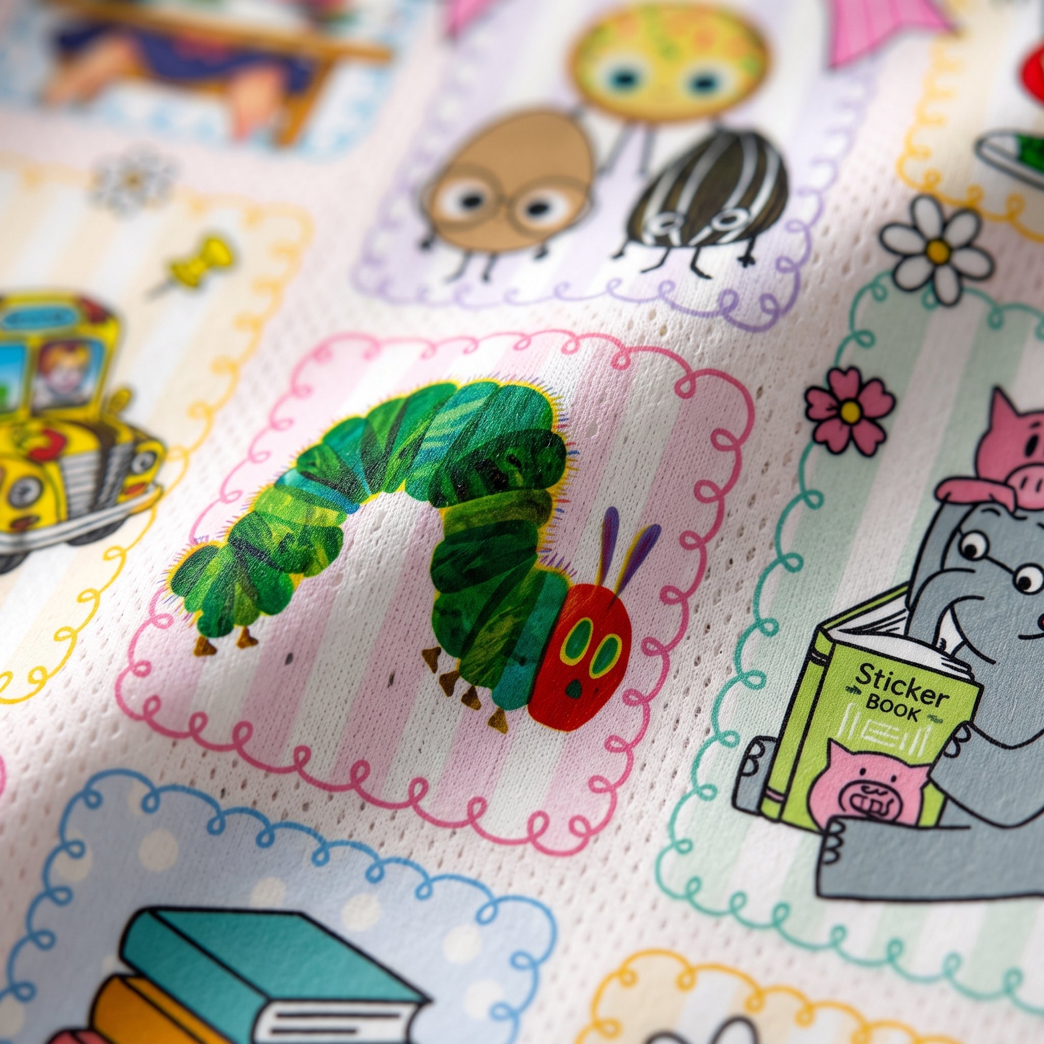 Chaotic Club Children Books Characters Back To School Mesh Jersey